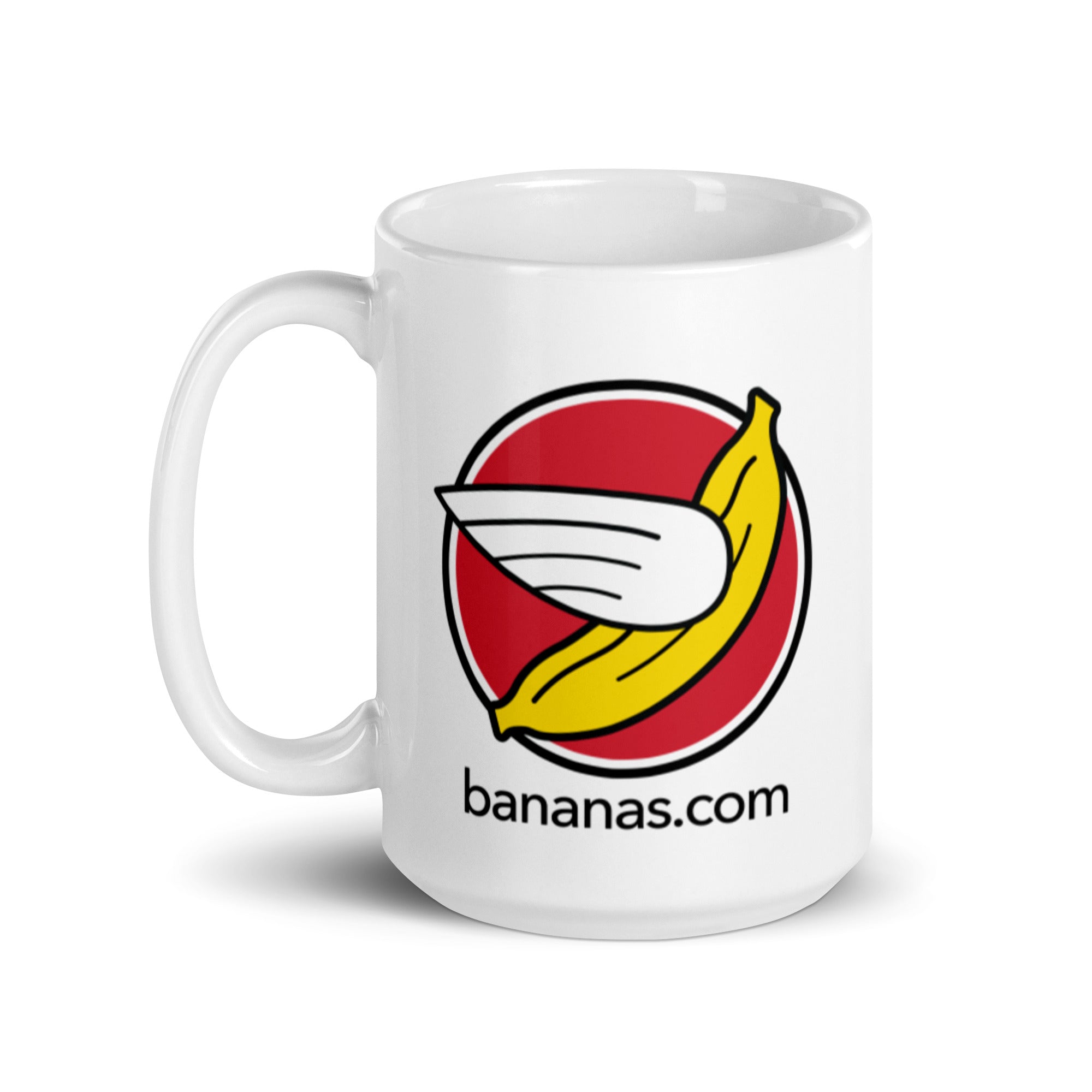 Bananas at Large® White Glossy Mug, Icon Logo